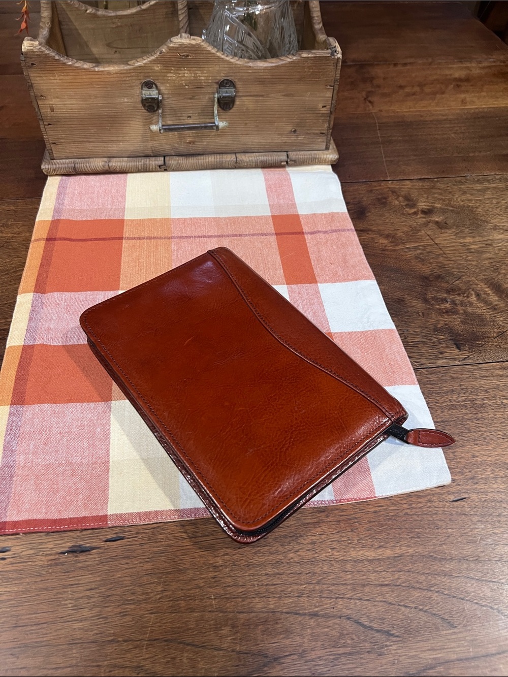 Scully Vintage Leather Agenda Case